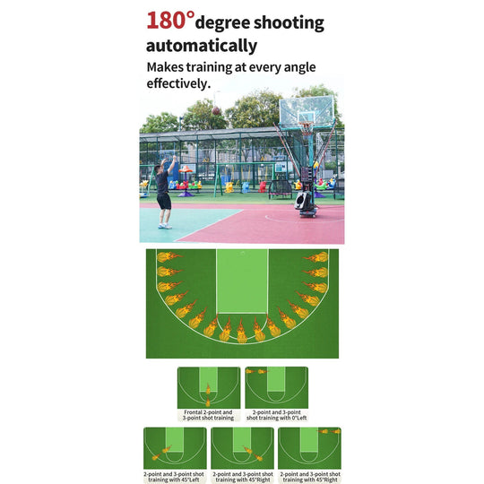 SIBOASI Basketball Rebound Machine ? Automatic Ball Return, Smart Training System, Model K2100A