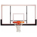 Gared 42 inch by 72 inch rectangular polycarbonate basketball backboard mounted on basketball goal system