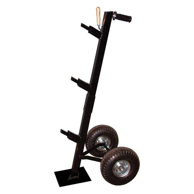 Jaypro Sports StackMaster BBBCART professional base carrier with heavy-duty frame and pneumatic wheels