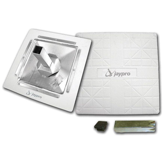Set of three white Jaypro Pro-Style Hollywood baseball bases on a field