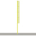 Jaypro Baseball Foul Poles - Professional (30') - (Surface Mount) (Yellow) BBFP-30SM