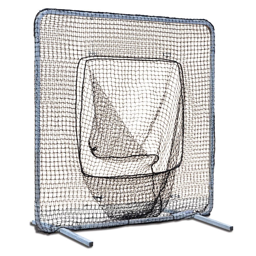 Jaypro Sports Classic Softball and Baseball Soft Toss Screen in use
