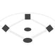 Jaypro Baseball Tarp with Ground Stakes (20' Round - 6 oz. Polyethylene) AFC-PM