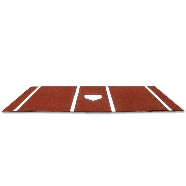 Jaypro Sports batting mat in clay color with pre-painted batters box