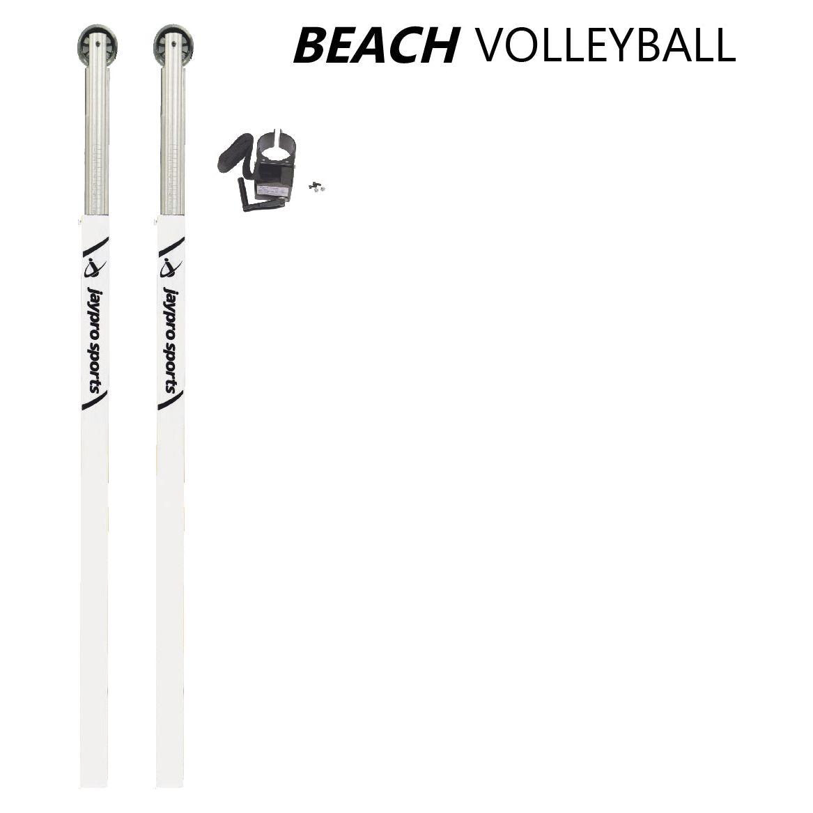 Jaypro Sports OBV300U Beach Volleyball Upright System with Ground Sleeve