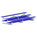 Jaypro Bleacher - 15' (3 Row - Double Foot Plank) - All Aluminum (Powder Coated) BLDP-3ALPC