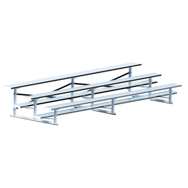 Jaypro Bleacher - 15' (3 Row - Single Foot Plank) - Standard, Outdoor BLCH-3