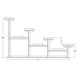 Jaypro Bleacher - 15' (4 Row - Single Foot Plank) - All Aluminum BLCH-4AL