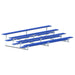Jaypro Bleacher - 15' (4 Row - Single Foot Plank) - All Aluminum (Powder Coated) BLCH-4ALPC