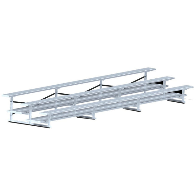 Jaypro Bleacher - 21' (3 Row - Single Foot Plank) - All Aluminum BLCH-321AL