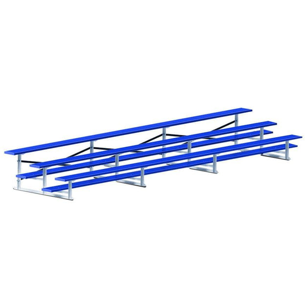 Jaypro Bleacher - 21' (3 Row - Single Foot Plank) - All Aluminum (Powder Coated) BLCH-321ALPC