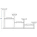 Jaypro Bleacher - 21' (4 Row - Single Foot Plank) - All Aluminum BLCH-421AL