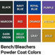 Jaypro Bleacher - 21' (4 Row - Single Foot Plank) - All Aluminum (Powder Coated) BLCH-421ALPC