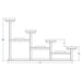Jaypro Bleacher - 21' (4 Row - Single Foot Plank) - Standard, Outdoor BLCH-421