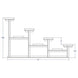 Jaypro Bleacher - 21' (4 Row - Single Foot Plank) - Standard, Outdoor BLCH-421