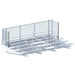 Jaypro Bleacher - 21' (5 Row - Single Foot Plank with Guard Rail & Aisle) - Enclosed BLCH-521ASGR