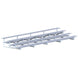 Jaypro Bleacher - 27' (4 Row - Double Foot Plank) - All Aluminum BLDP-427AL