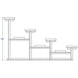 Jaypro Bleacher - 27' (4 Row - Single Foot Plank) - All Aluminum BLCH-427AL