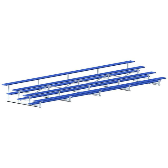 Jaypro Bleacher - 27' (4 Row - Single Foot Plank) - All Aluminum (Powder Coated) BLCH-427ALPC