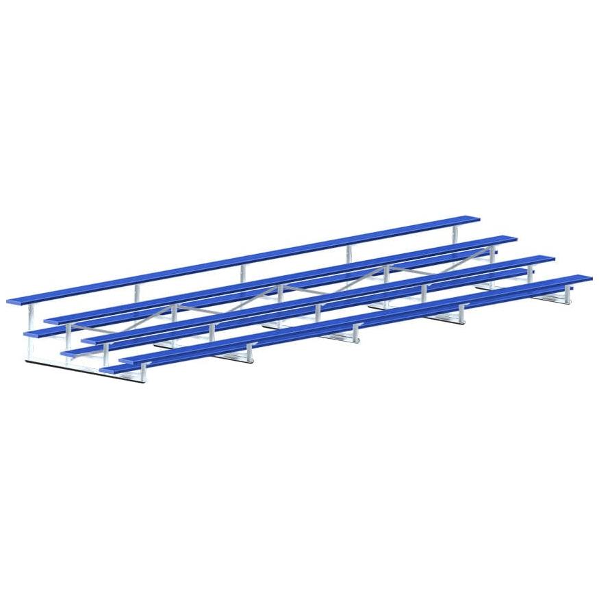 Jaypro Bleacher - 27' (4 Row - Single Foot Plank) - All Aluminum (Powder Coated) BLCH-427ALPC