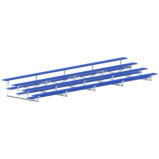 Jaypro Bleacher - 27' (4 Row - Single Foot Plank) - Standard, Outdoor (Powder Coated) BLCH-427PC