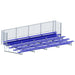 Jaypro Bleacher - 27' (5 Row - Single Foot Plank with Guard Rail) - Enclosed (Powder Coated) BLCH-527GRPC