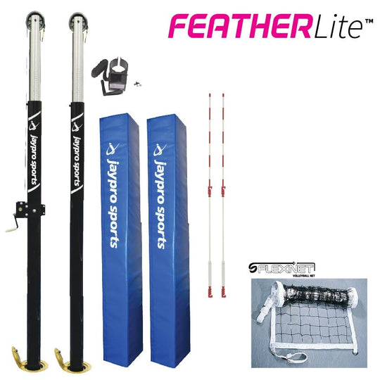 Jaypro FeatherLite Volleyball Systems (2 in. (51mm) Floor Sleeve - Canadian) PVB-5500