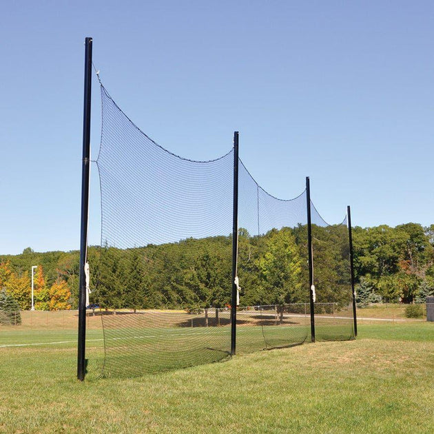 Jaypro FieldPro Multi-Sport Net System FNMB-65 protecting a field during a game