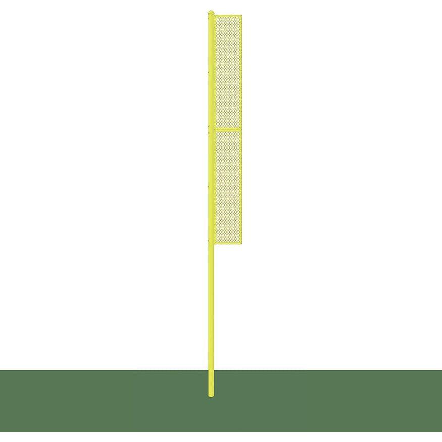 Jaypro Sports foul poles on a baseball field providing clear visibility