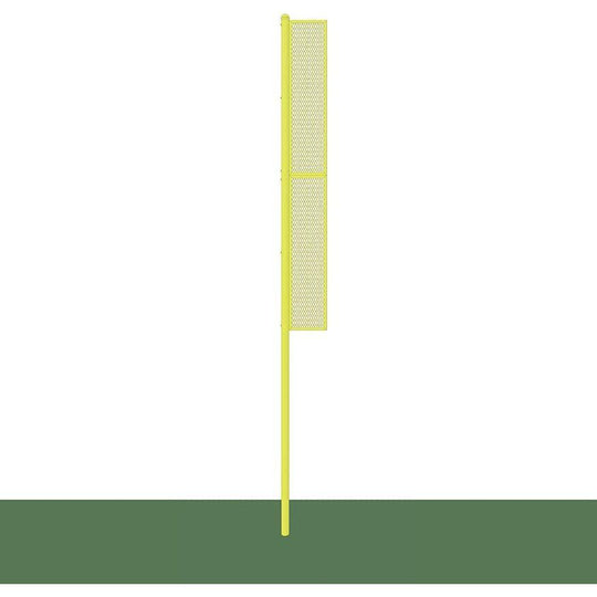 Jaypro Sports foul poles on a baseball field providing clear visibility
