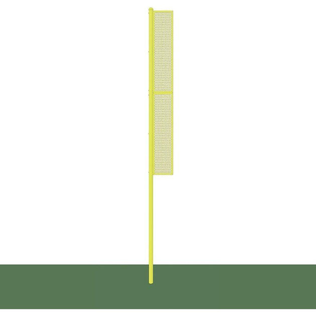 Jaypro Sports foul poles on a baseball field providing clear visibility