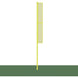 Jaypro Sports foul poles on a baseball field providing clear visibility