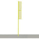 Jaypro Foul Poles - Professional (20') - Surface Mount (Yellow) BBFP-20SM