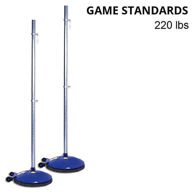 Jaypro Sports MP-521R game standards featuring durable metal construction and an adjustable height collar