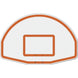 Jaypro Gooseneck Basketball System (4-1/2" Pole with 4' Offset) 56"W x 36"H Aluminum Fan Backboard