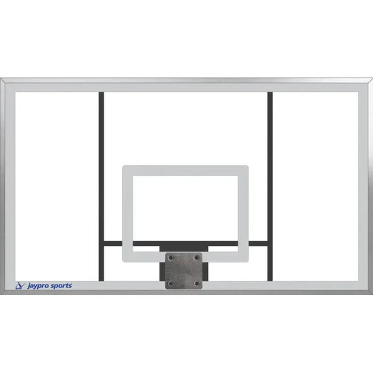 Jaypro Gooseneck Basketball System (4-1/2" Pole with 4' Offset) 72"W x 42"H Acrylic Backboard