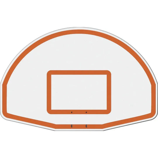 Jaypro Gooseneck Basketball System (5-9/16" Pole with 6' Offset) 54"W x 36"H Aluminum Fan Backboard