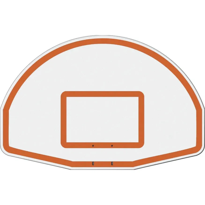 Jaypro Gooseneck Basketball System (5-9/16" Pole with 6' Offset) 54"W x 36"H Aluminum Fan Backboard