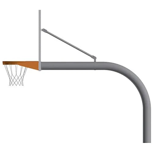 Jaypro Gooseneck Basketball System (5-9/16" Pole with 6' Offset) 72"W x 42"H Acrylic Backboard