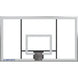 Jaypro Gooseneck Basketball System (5-9/16" Pole with 6' Offset) 72"W x 42"H Acrylic Backboard