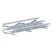 Jaypro Indoor Bleacher - 15 ft. (3 Row - Double Foot Plank) - Tip & Roll BLDP-3TRG