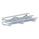 Jaypro Indoor Bleacher - 15 ft. (3 Row - Double Foot Plank) - Tip & Roll BLDP-3TRG
