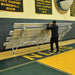 Jaypro Indoor Bleacher - 15 ft. (4 Row - Double Foot Plank) -Tip & Roll BLDP-4TRG