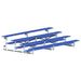 Jaypro Indoor Bleacher - 15 ft. (4 Row - Single Foot Plank) - Tip & Roll (Powder Coated) BLCH-4TRGPC