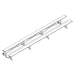 Jaypro Indoor Bleacher - 21 ft. (2 Row - Single Foot Plank) - Tip & Roll BLCH-221TRG