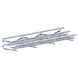 Jaypro Indoor Bleacher - 21 ft. (3 Row - Double Foot Plank) - Tip & Roll BLDP-321TRG