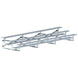 Jaypro Indoor Bleacher - 21 ft. (3 Row - Single Foot Plank) - Tip & Roll BLCH-321TRG