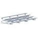 Jaypro Indoor Bleacher - 21 ft. (4 Row - Single Foot Plank) - Tip & Roll BLCH-421TRG