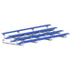 Jaypro Indoor Bleacher - 21 ft. (4 Row - Single Foot Plank) - Tip & Roll (Powder Coated) BLCH-421TRGPC
