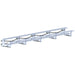 Jaypro Indoor Bleacher - 27 ft. (2 Row - Single Foot Plank) - Tip & Roll BLCH-227TRG